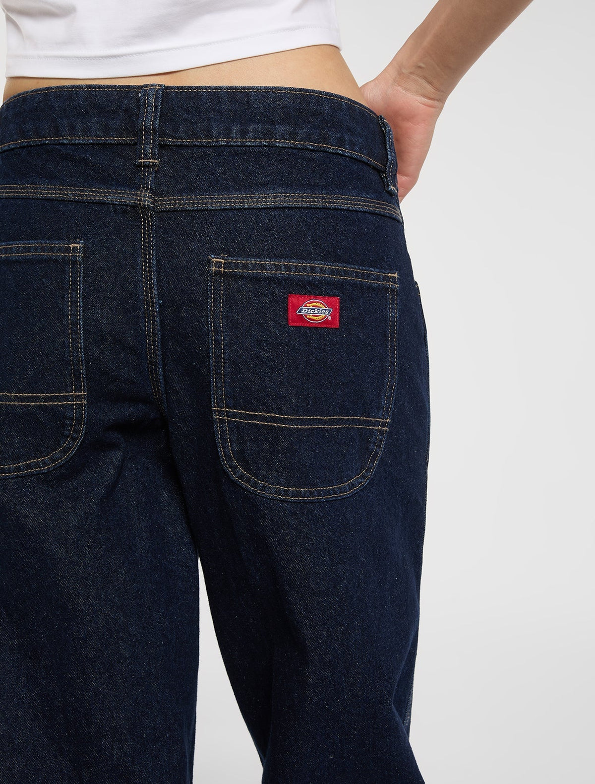 Dickies Leesburg mid waist relaxed straight jeans