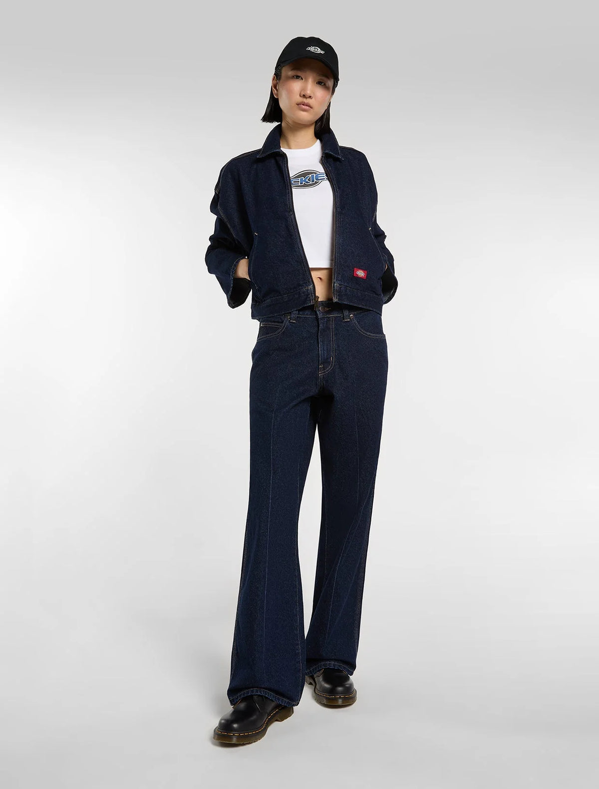 Dickies Leesburg mid waist relaxed straight jeans