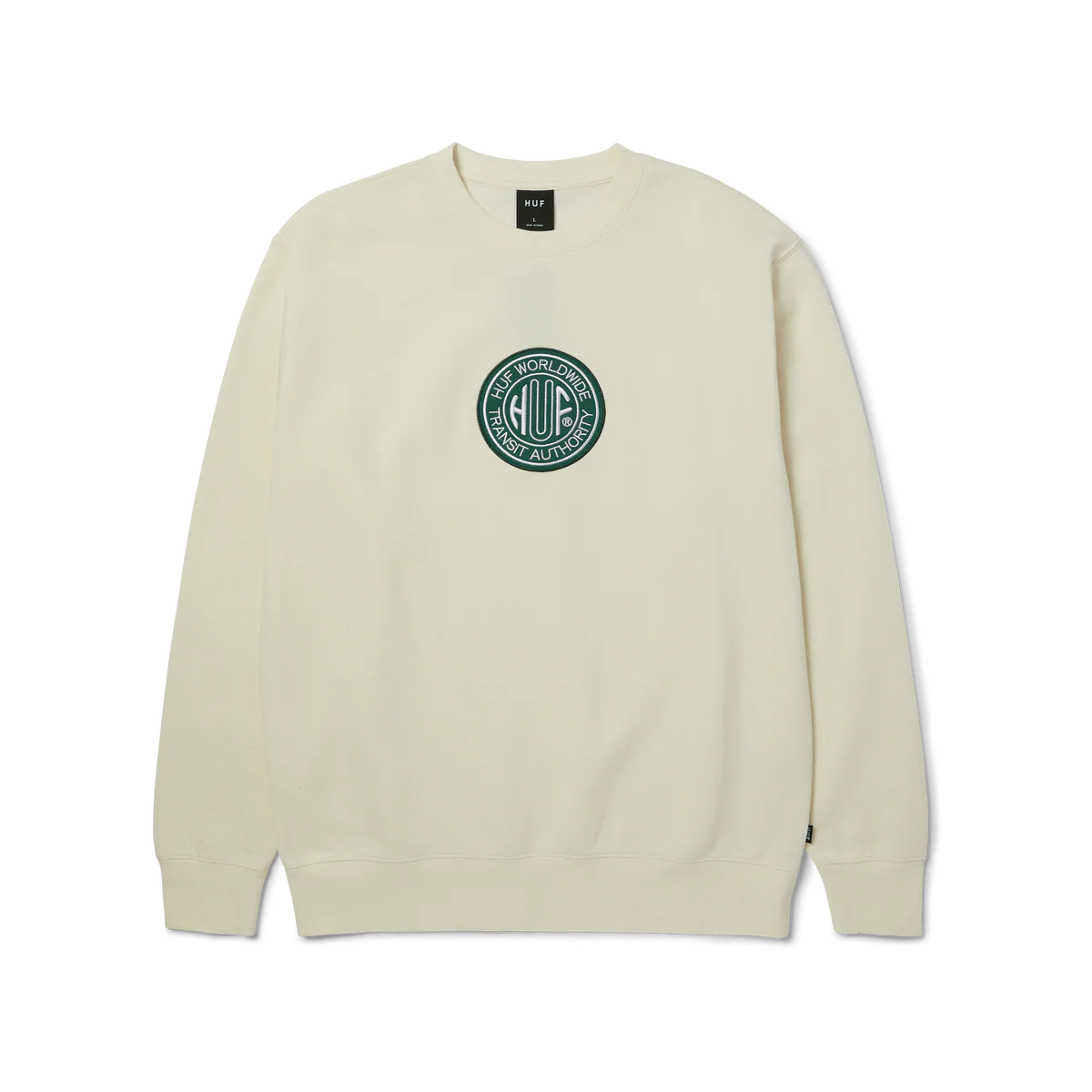 HUF TRANSIT AUTHORITY CREWNECK SWEATSHIRT