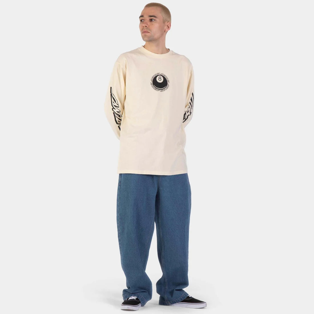 Santa Cruz big streight leg pant classic blue