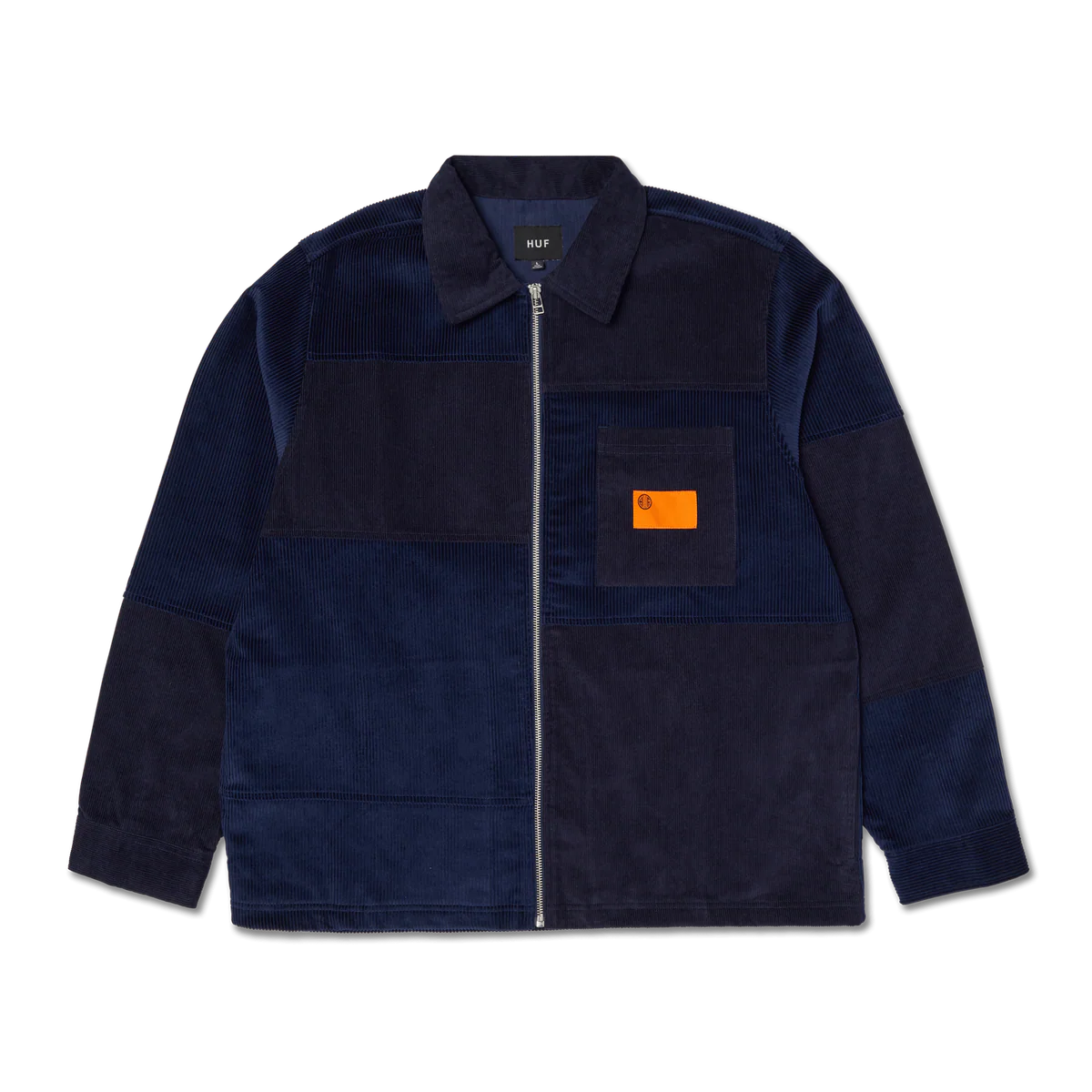 HUF union corduroy shacket blue