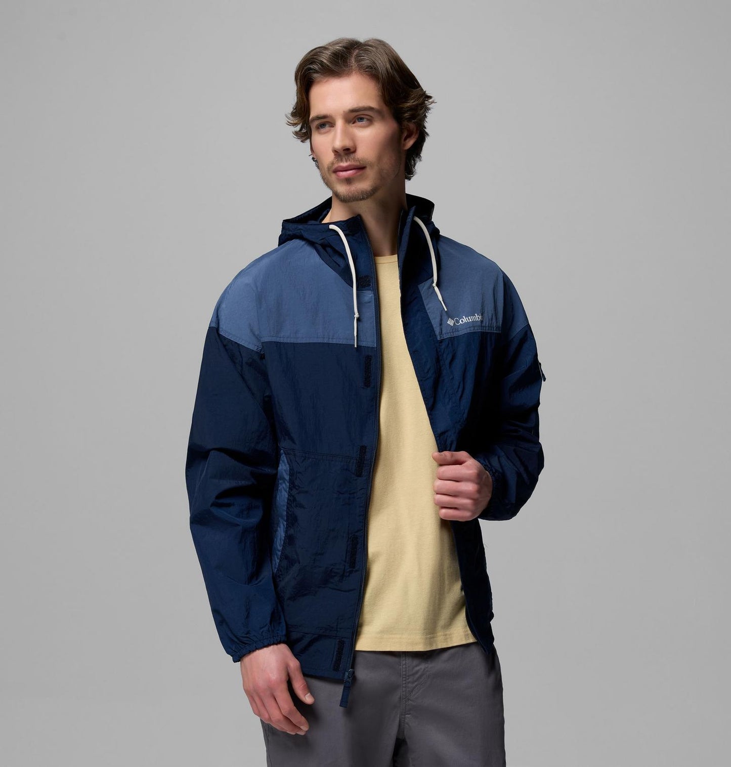 Columbia challenger windbreaker II blue