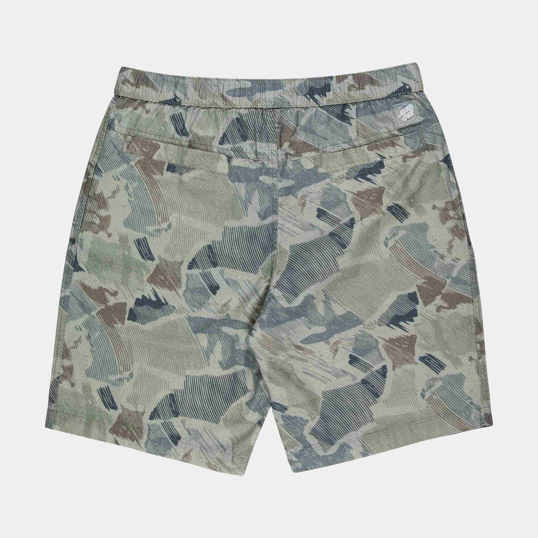 Santa Cruz Clyde shorts woodcut camo