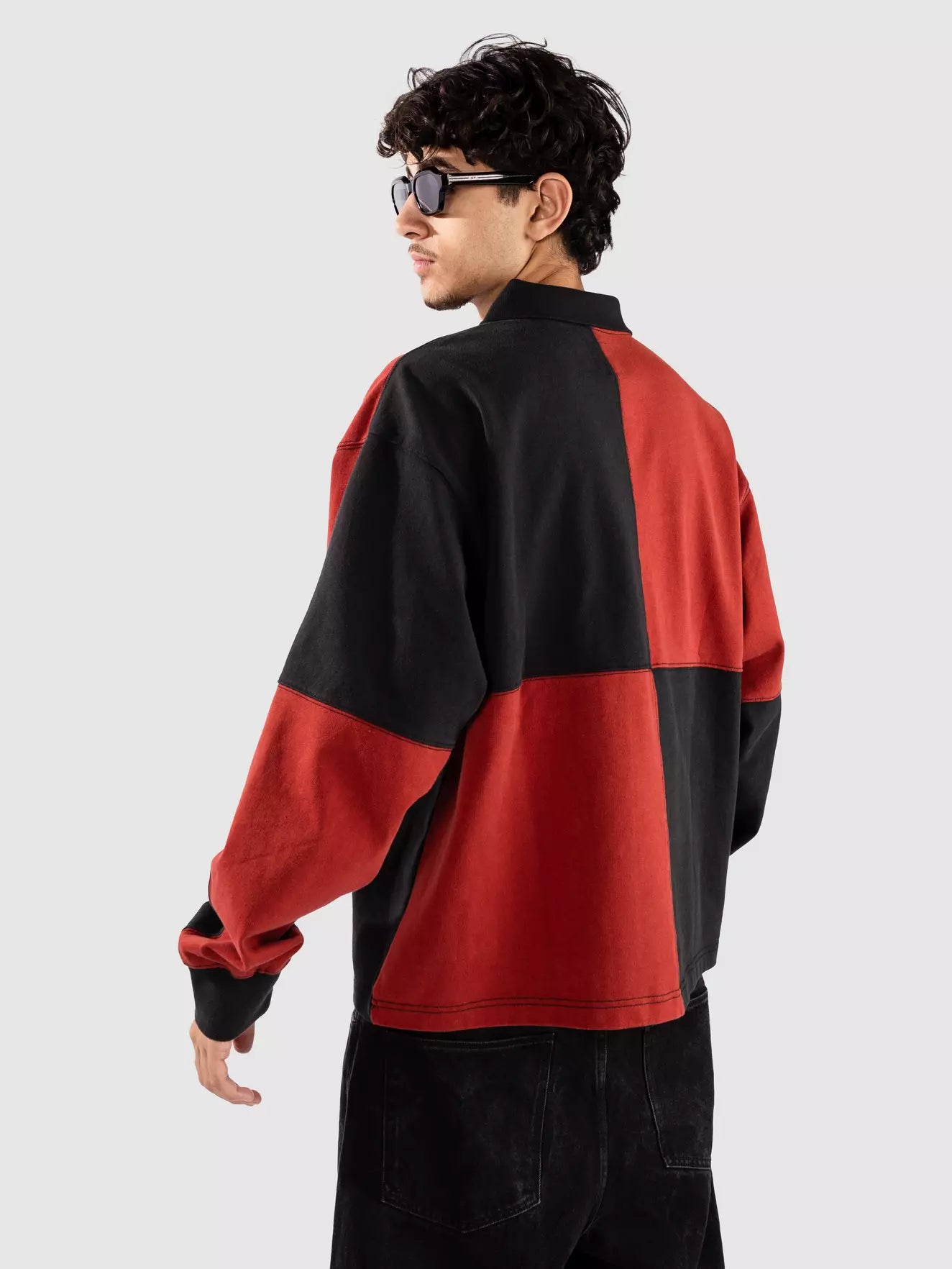 Vans check rugby Ls poppy ember