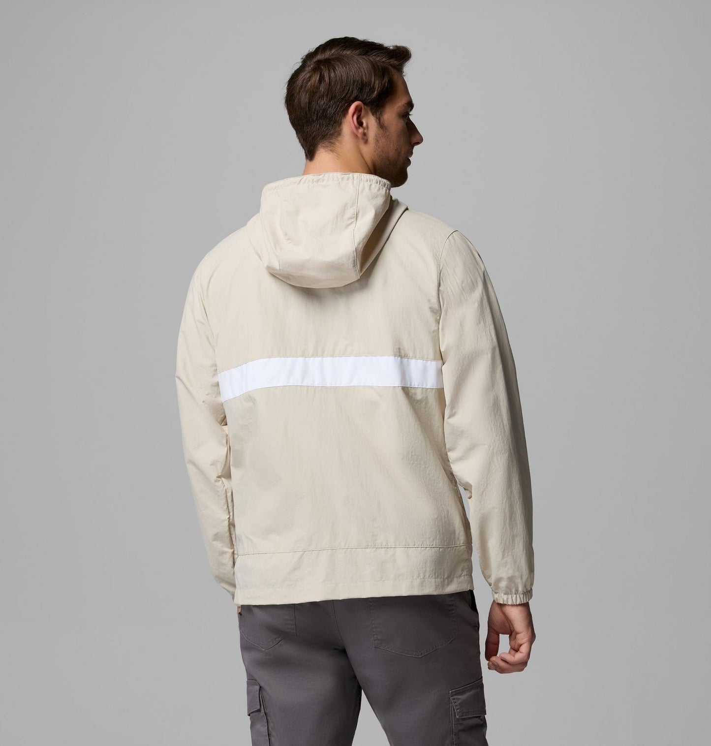 Columbia spire valley hooded windbreaker sand