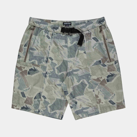 Santa Cruz Clyde shorts woodcut camo