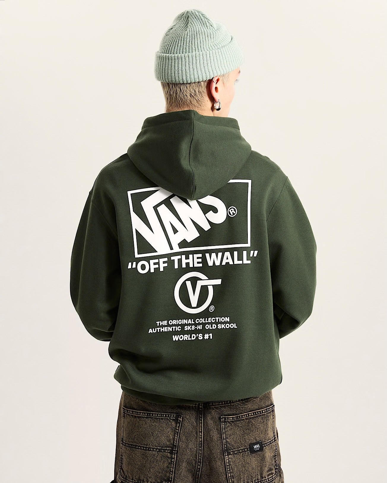 vans stockpile pullover hoodie green