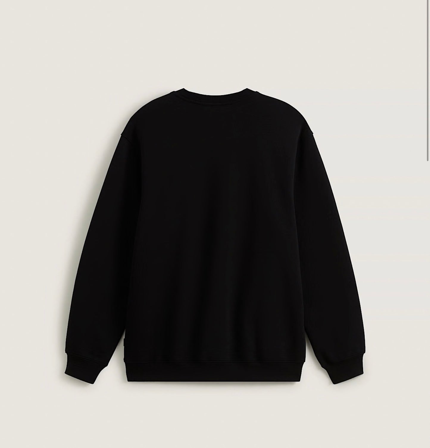 Vans left chest loose crew black