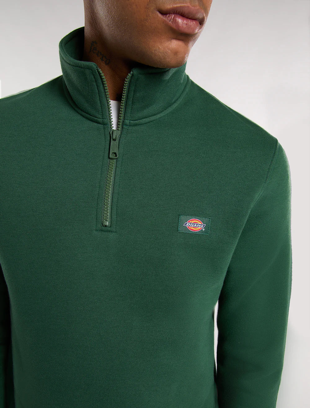 Dickies felpa Oakport zip green