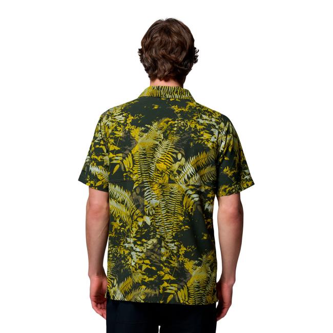 Columbia tech trail utility printed woven ss green
