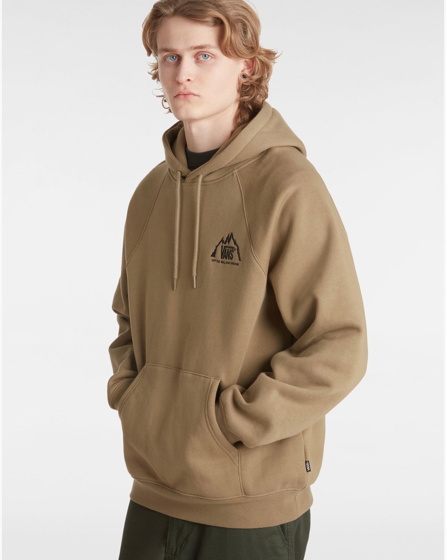 Vans crestline logo hoodie olive