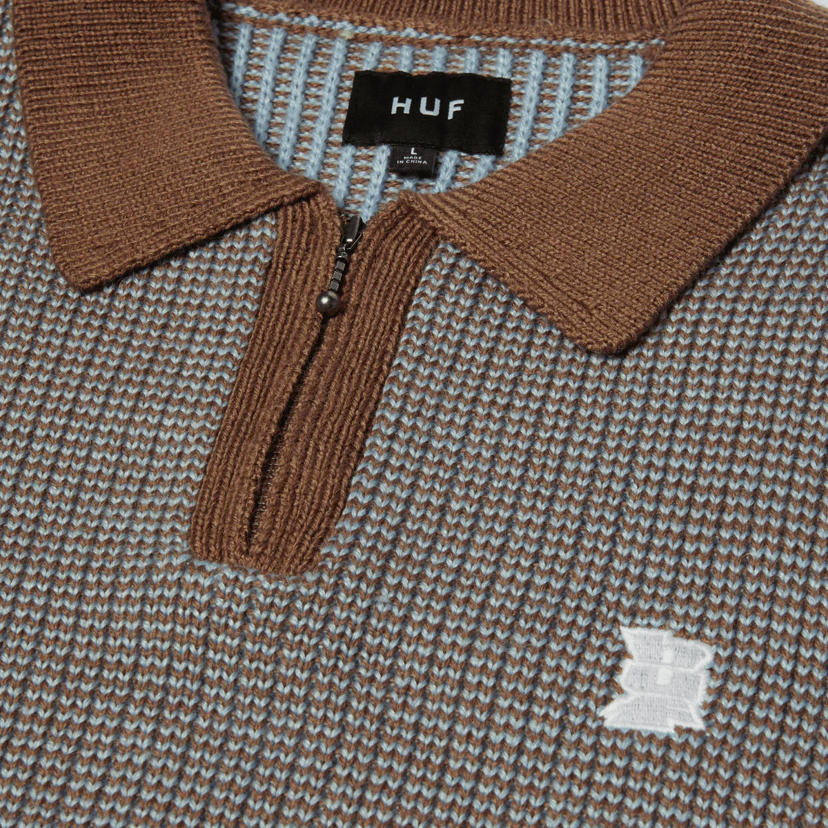 HUF MEGABLAST TWO TONE WAFFLE SWEATER