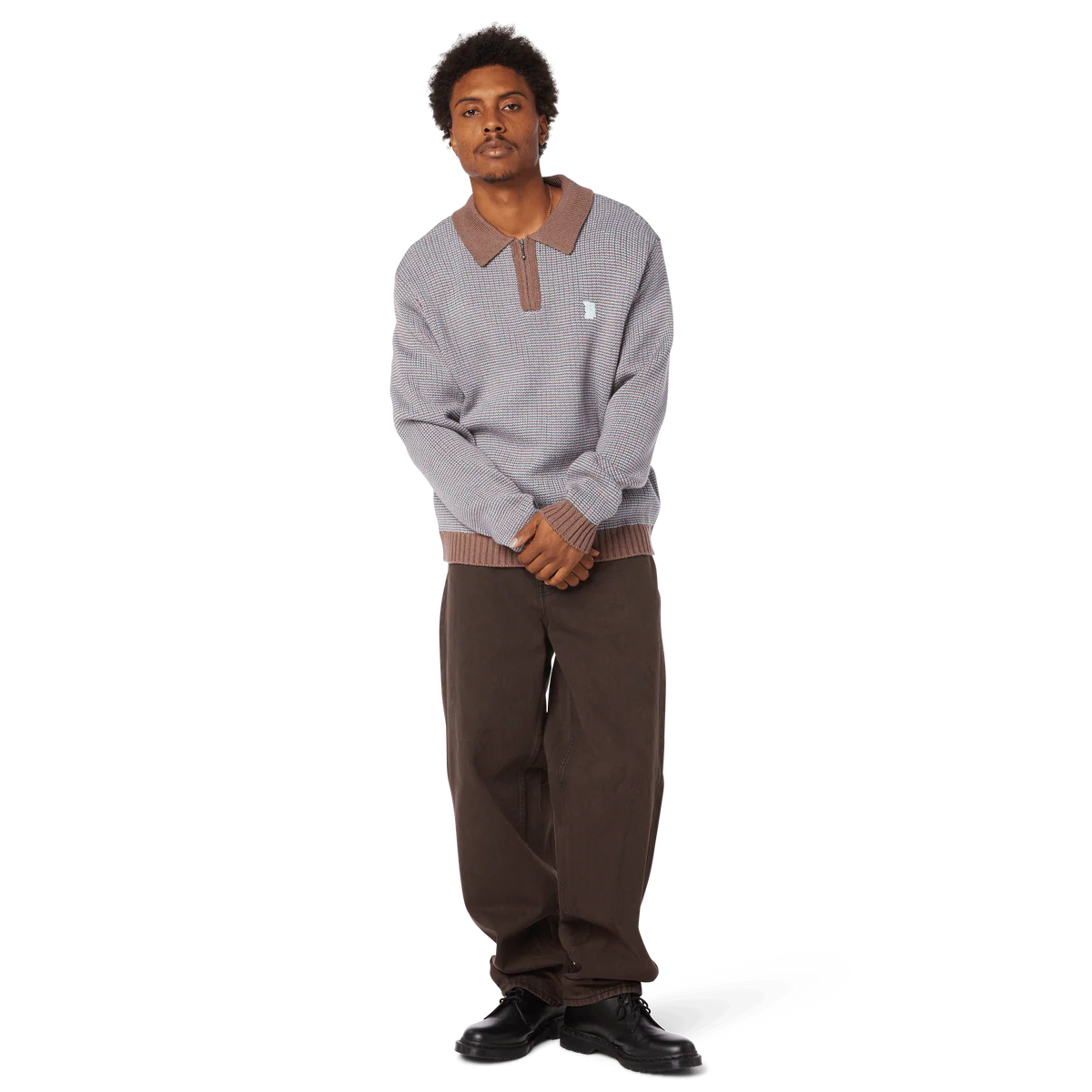 HUF MEGABLAST TWO TONE WAFFLE SWEATER