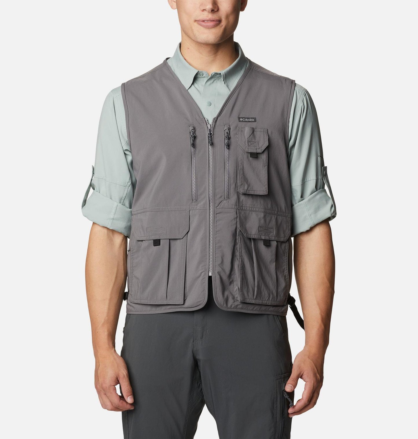 Columbia silver ridge utility vest grey