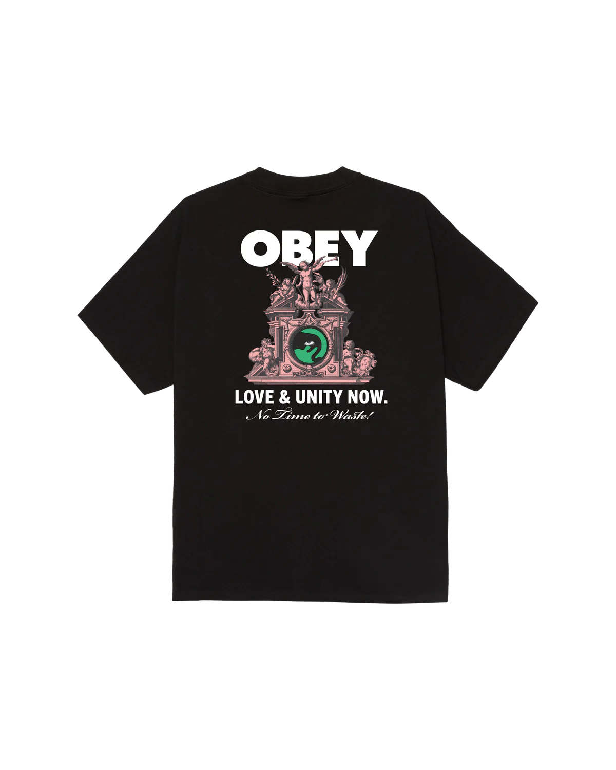 OBEY LOVE & UNITY NOW T-SHIRT BLACK