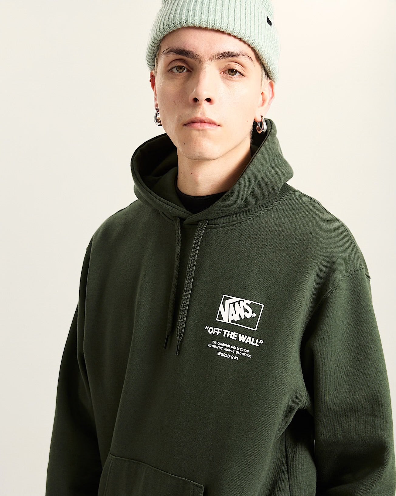 vans stockpile pullover hoodie green