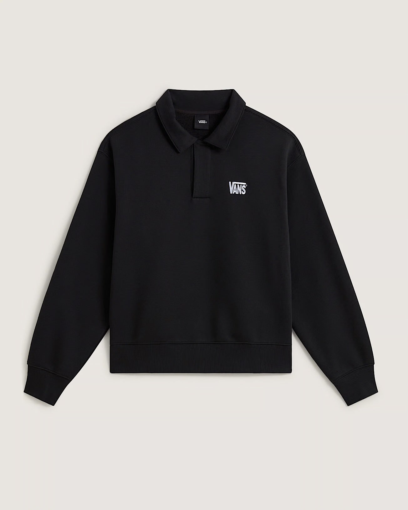 Polo fleece pull black
