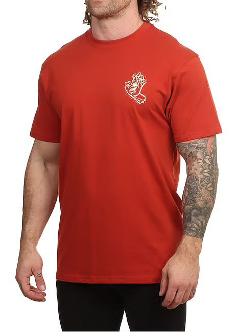 santa cruz stamped screaming hand t-shirt ketchup