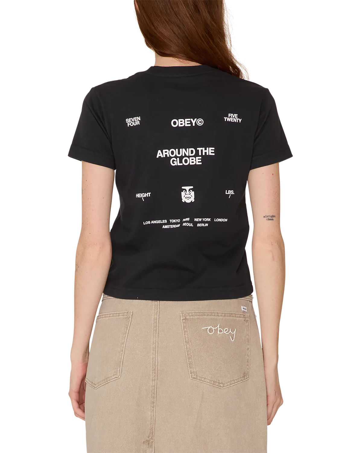 Obey around the globe Black t-shirt