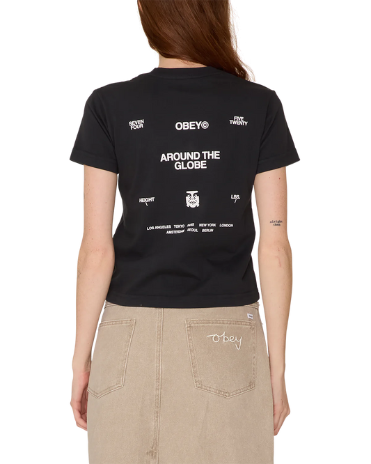 Obey around the globe Black t-shirt