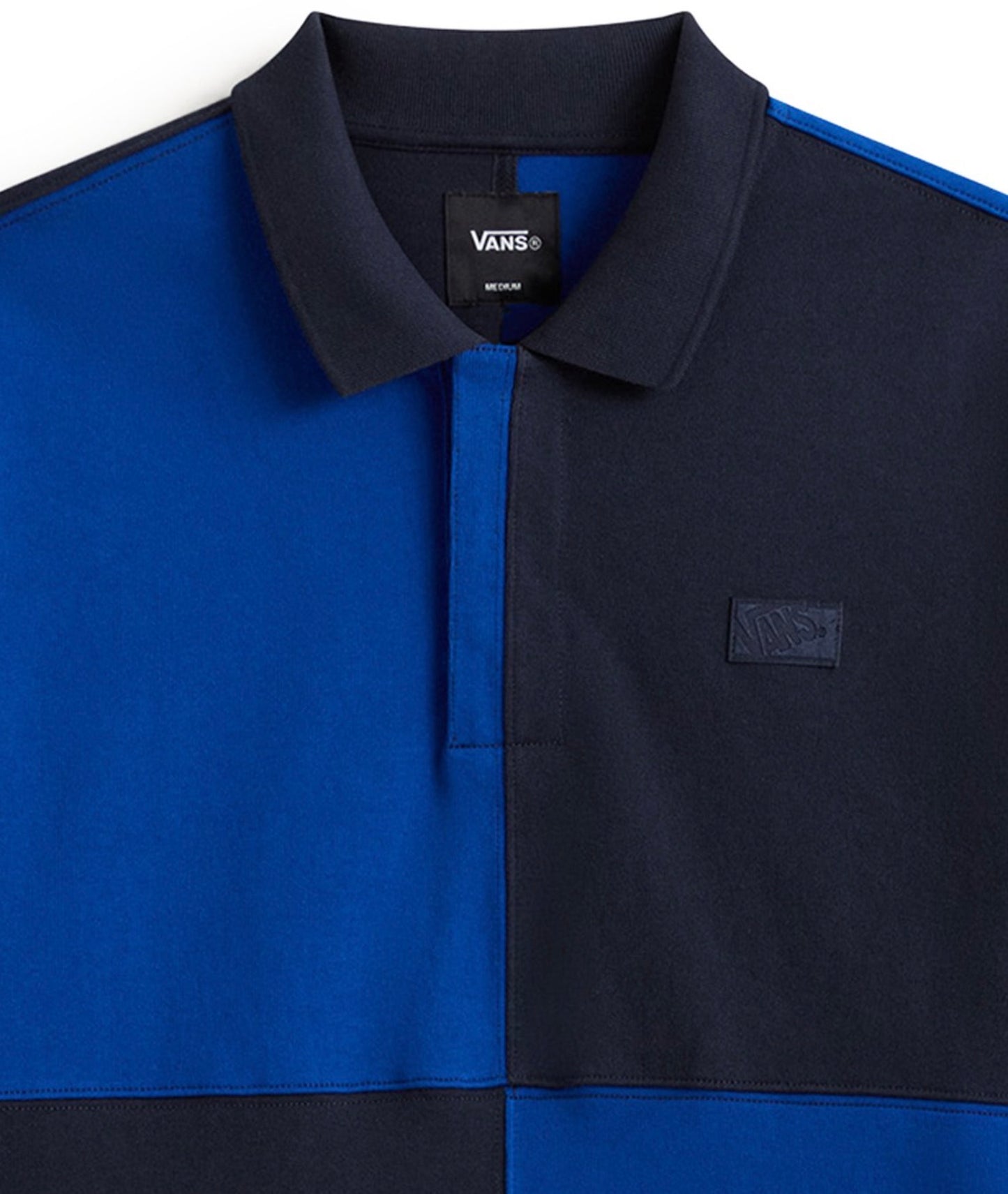 vans check rugby ls classic blue