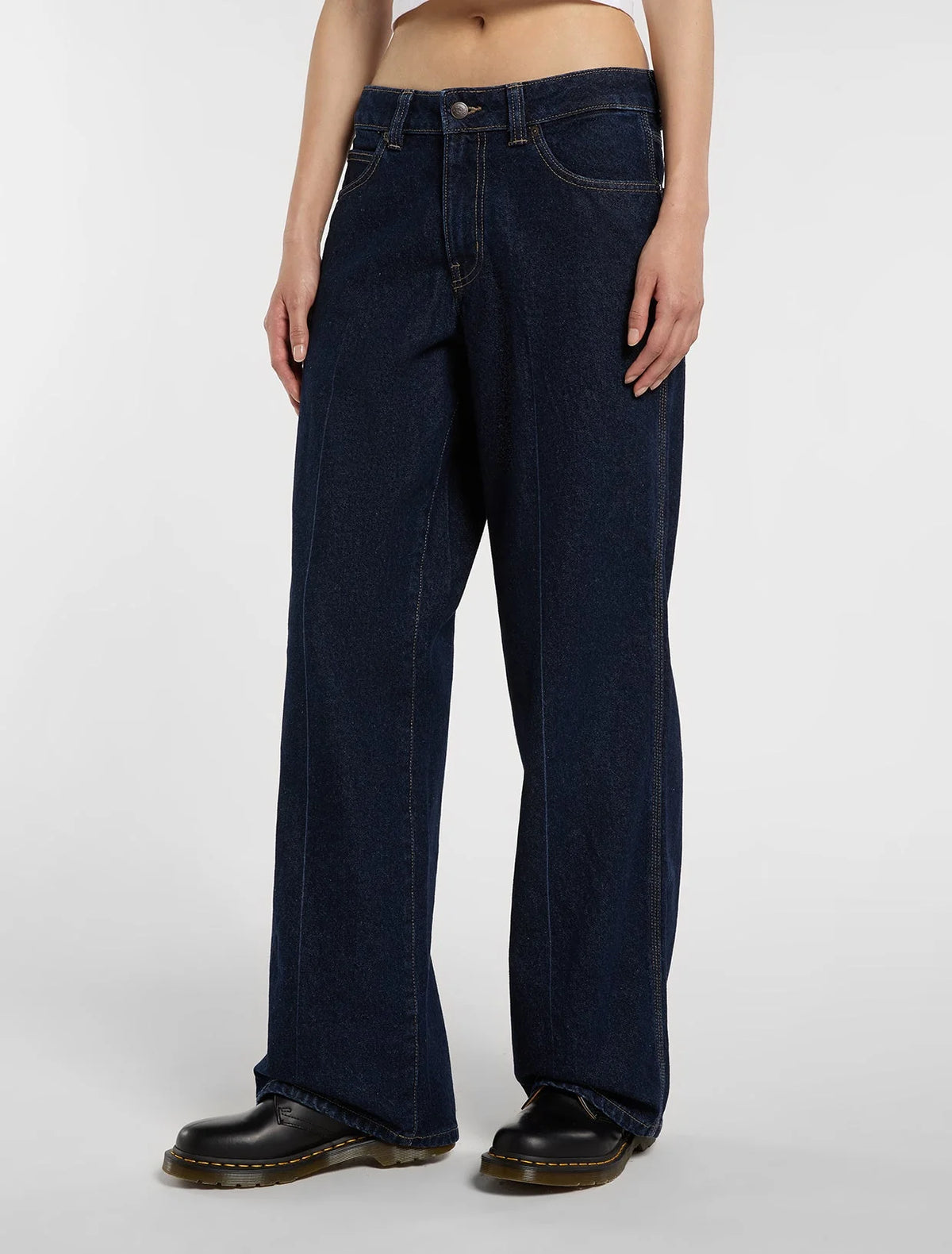 Dickies Leesburg mid waist relaxed straight jeans