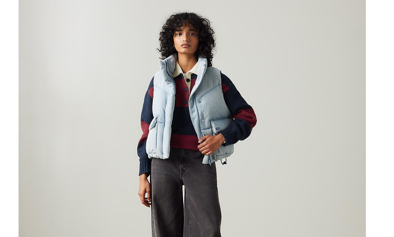 Levi’s western bubble vest