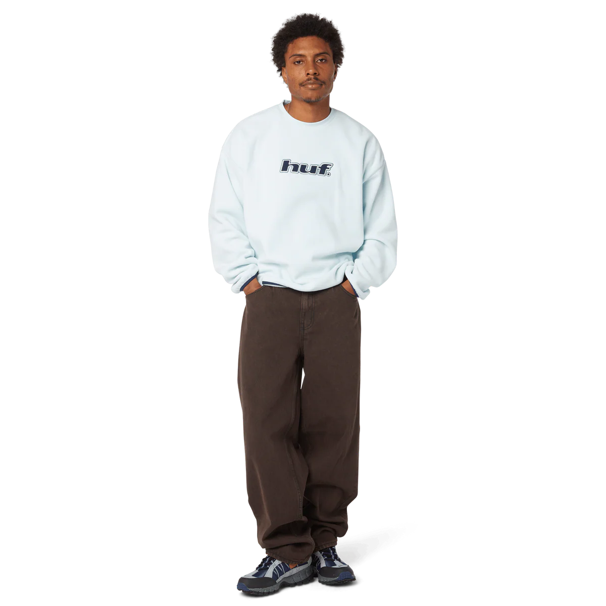 HUF h dot polar fleece crewneck swearshit