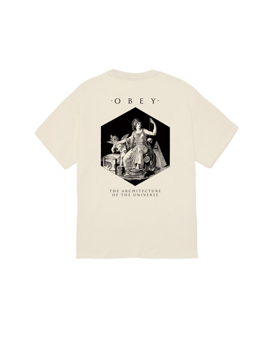 OBEY ARCHITECTURE OF THE UNIVERSE TEE VINTAGE WHITE