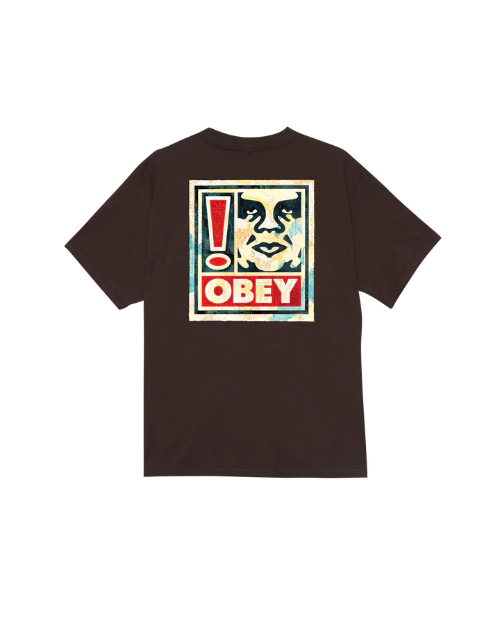 OBEY exclamation java brown
