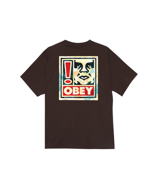 OBEY exclamation java brown