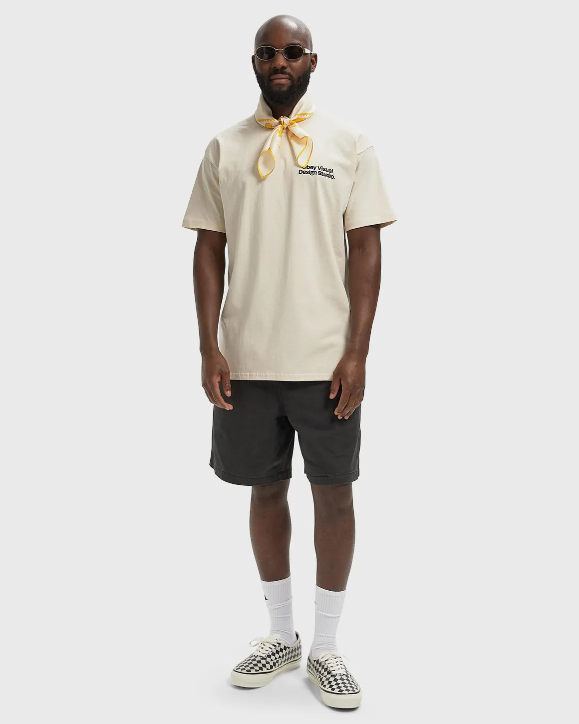 OBEY visual design tee cream