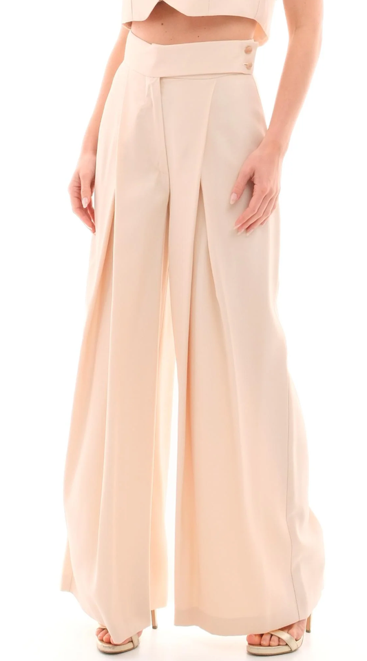 BOHEMIAN VI PANTALONE PALAZZO AVORIO