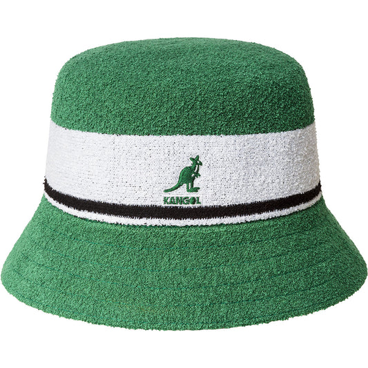 KANGOL BERMUDA STRIPE BUKET GREEN